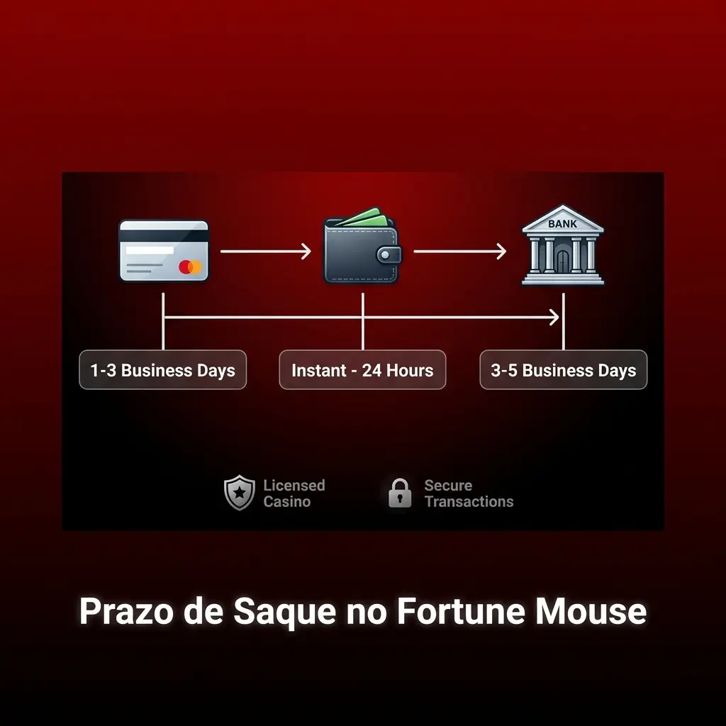 Prazos de saque no Fortune Mouse: Pix, boleto, cartão, eWallets e criptomoedas para jogadores brasileiros.