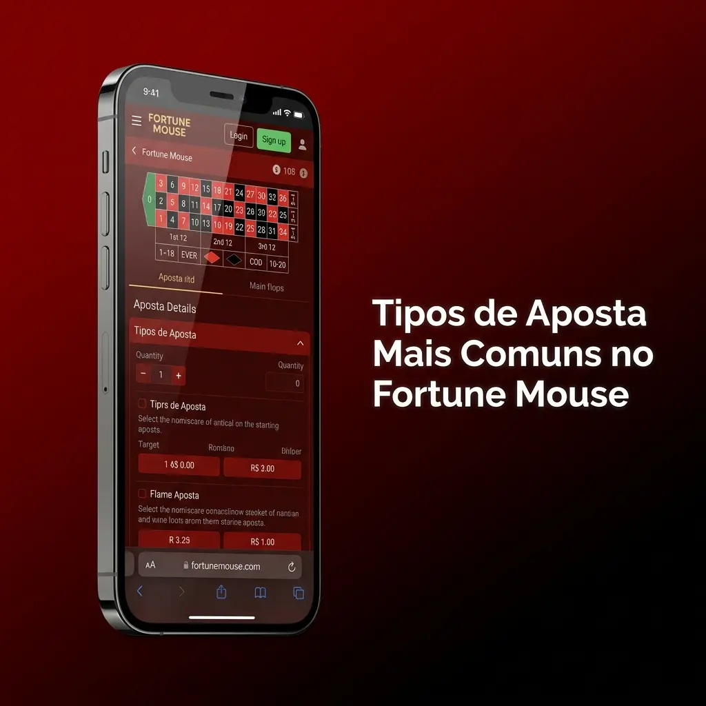 Tipos de aposta no Fortune Mouse: aposta única, automática e estratégias por perfil de risco